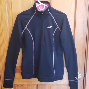 Hollister California Women's Half-Zip Pullover Activewear/Sweatshirt Size:  L
